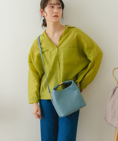 RODE SKO（ロデスコ）の「金具付バケツバッグ（ハンドバッグ・レディース・ブラック/アイボリー/ブルー/ライトブルー/イエロー系その他・ONE）」の19枚目の写真