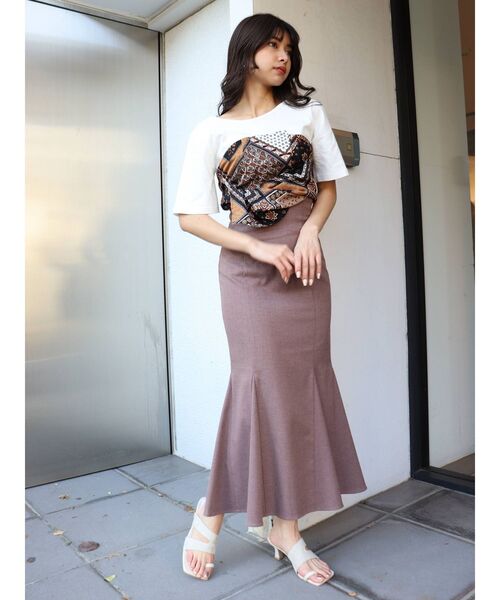 MURUA（ムルーア）の「半袖Tシャツ（Tシャツ/カットソー・レディース・ホワイト・FREE）」の3枚目の写真