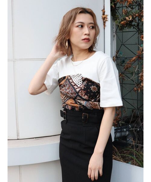 MURUA（ムルーア）の「半袖Tシャツ（Tシャツ/カットソー・レディース・ホワイト・FREE）」の7枚目の写真