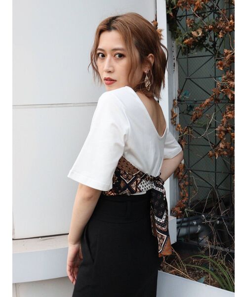 MURUA（ムルーア）の「半袖Tシャツ（Tシャツ/カットソー・レディース・ホワイト・FREE）」の8枚目の写真