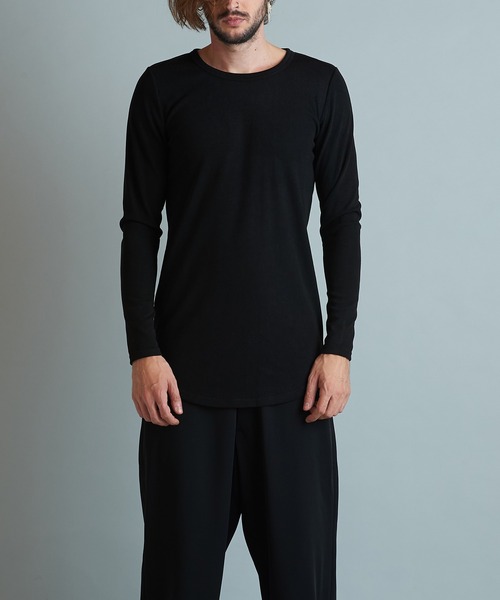 NO ID.(ノーアイディ)の「【NO ID.】Teleco Round Long Sleeve T-shirt / テレコ ラウンド ロング スリーブ Tシャツ(Tシャツ/カットソー・メンズ・グレー/ホワイト/ベージュ/ブラック・2/1)」の8枚目の写真