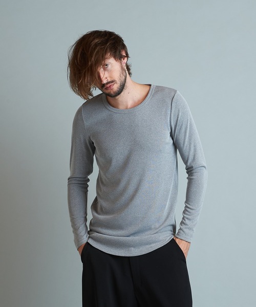 NO ID.(ノーアイディ)の「【NO ID.】Teleco Round Long Sleeve T-shirt / テレコ ラウンド ロング スリーブ Tシャツ(Tシャツ/カットソー・メンズ・グレー/ホワイト/ベージュ/ブラック・2/1)」の16枚目の写真