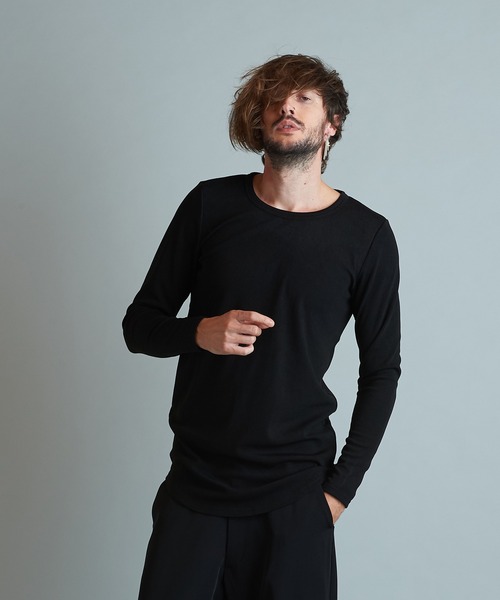 NO ID.(ノーアイディ)の「【NO ID.】Teleco Round Long Sleeve T-shirt / テレコ ラウンド ロング スリーブ Tシャツ(Tシャツ/カットソー・メンズ・グレー/ホワイト/ベージュ/ブラック・2/1)」の17枚目の写真