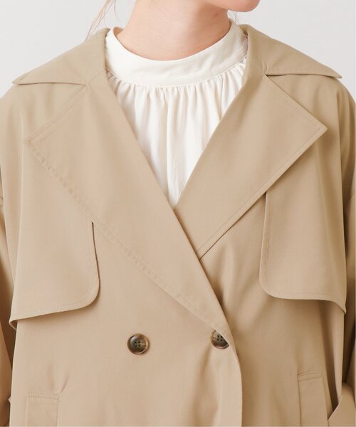 frames RAY CASSIN(フレームスレイカズン)の「ボリュームスリーブトレンチコート(トレンチコート・レディース・グレイッシュベージュ/ミント/ベージュ・FREE)」の14枚目の写真