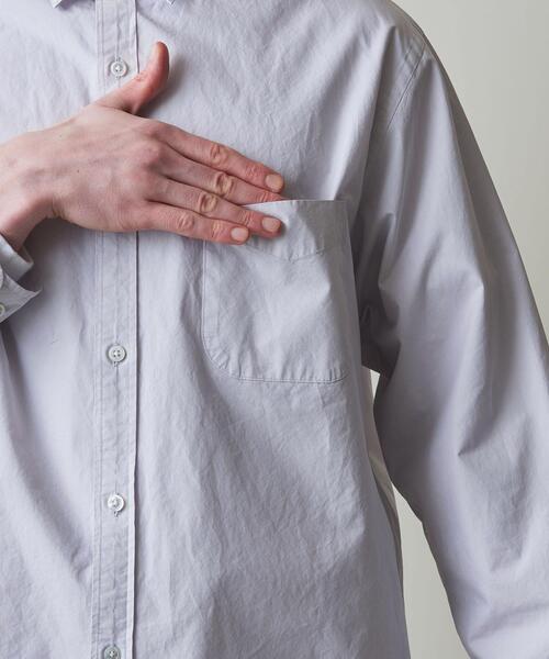 Steven Alan(スティーブンアラン)の「<Steven Alan> G/DYE POPLIN REGULAR COLLAR SHIRT -LOOSE/シャツ(シャツ/ブラウス・メンズ・ライトピンク/ライラック/ホワイト・S/L/XL/M)」の4枚目の写真