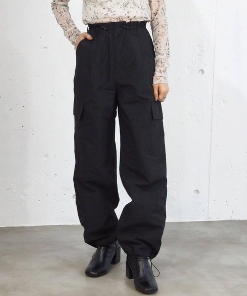 tiptop(ティップトップ)の「【選べる3タイプ】レーヨン・ナイロンミリタリーパンツ【ZOZO限定Lサイズ】(その他パンツ・レディース・カーキ/ブラック/オフホワイト/ブラック系その他/チャコールグレー/カーキ系/ピンク/グレー系その他・FREE/L)」の13枚目の写真