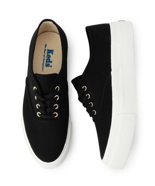 Keds（ケッズ）の「[ケッズ]Keds CHAMPION TRIPLE スニーカー◆（スニーカー・レディース・ホワイト/ブラック・7h(24.5/6(23)/6h(23.5/7(24)）」の2枚目の写真