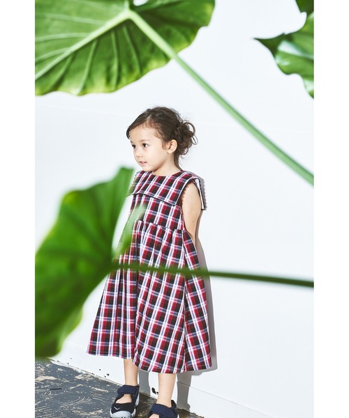 maarook(マルーク)の「クラシックタータンワンピース(ワンピース・キッズ・レッド・130cm/120cm/110cm/100cm/90cm)」の3枚目の写真