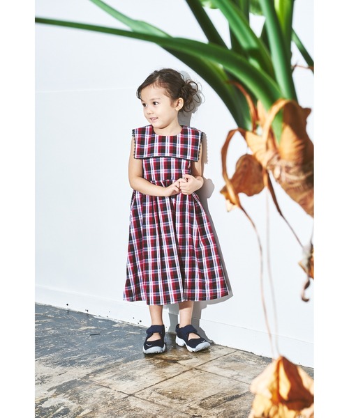 maarook(マルーク)の「クラシックタータンワンピース(ワンピース・キッズ・レッド・130cm/120cm/110cm/100cm/90cm)」の5枚目の写真