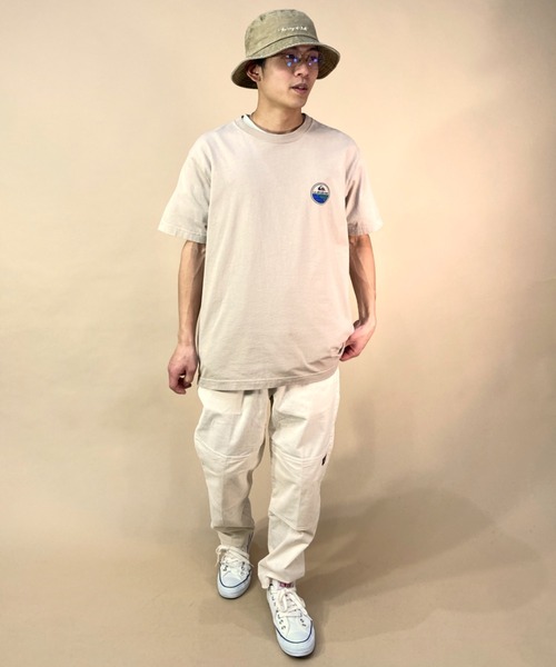 Quiksilver（クイックシルバー）の「QUIKSILVER/クイックシルバー　バックプリントTシャツ サークルロゴ/クルーネックTシャツ/SCENIC JOURNEY ST/QST231014（Tシャツ/カットソー・メンズ・ホワイト/ベージュ/ブルー・M/L/XL）」の16枚目の写真
