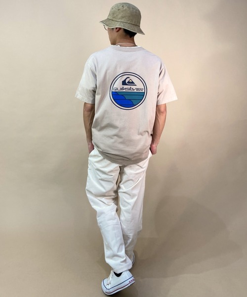 Quiksilver（クイックシルバー）の「QUIKSILVER/クイックシルバー　バックプリントTシャツ サークルロゴ/クルーネックTシャツ/SCENIC JOURNEY ST/QST231014（Tシャツ/カットソー・メンズ・ホワイト/ベージュ/ブルー・M/L/XL）」の18枚目の写真