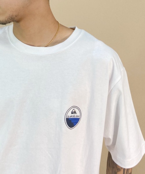 Quiksilver（クイックシルバー）の「QUIKSILVER/クイックシルバー　バックプリントTシャツ サークルロゴ/クルーネックTシャツ/SCENIC JOURNEY ST/QST231014（Tシャツ/カットソー・メンズ・ホワイト/ベージュ/ブルー・M/L/XL）」の6枚目の写真