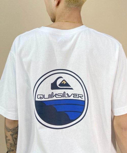 Quiksilver（クイックシルバー）の「QUIKSILVER/クイックシルバー　バックプリントTシャツ サークルロゴ/クルーネックTシャツ/SCENIC JOURNEY ST/QST231014（Tシャツ/カットソー・メンズ・ホワイト/ベージュ/ブルー・M/L/XL）」の8枚目の写真