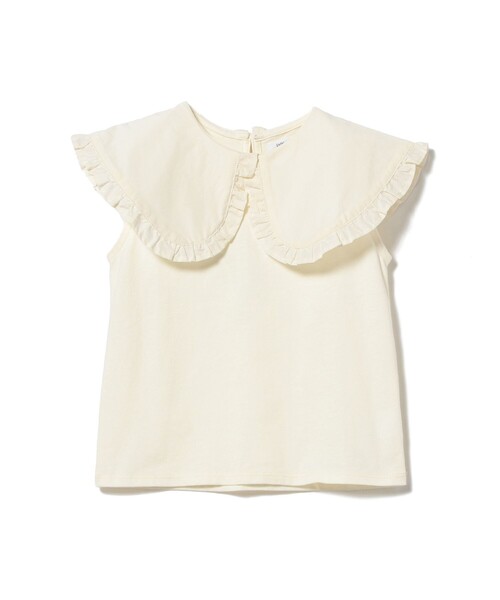 B:MING by BEAMS（ビーミングバイビームス）の「B:MING by BEAMS / 布帛衿 ノースリーブ プルオーバー カットソー（100～150cm）（Tシャツ/カットソー・キッズ・ブラック/オフホワイト/マスタード・100/110/120/130/140/150）」の17枚目の写真