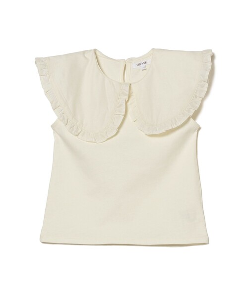 B:MING by BEAMS（ビーミングバイビームス）の「B:MING by BEAMS / 布帛衿 ノースリーブ プルオーバー カットソー（100～150cm）（Tシャツ/カットソー・キッズ・ブラック/オフホワイト/マスタード・100/110/120/130/140/150）」の18枚目の写真