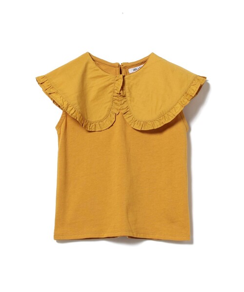 B:MING by BEAMS（ビーミングバイビームス）の「B:MING by BEAMS / 布帛衿 ノースリーブ プルオーバー カットソー（100～150cm）（Tシャツ/カットソー・キッズ・ブラック/オフホワイト/マスタード・100/110/120/130/140/150）」の22枚目の写真