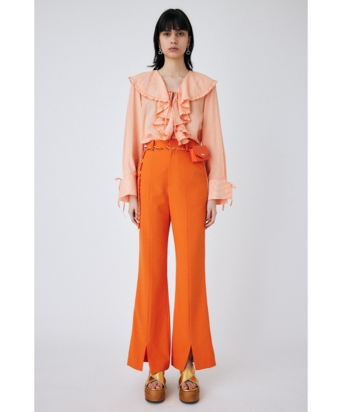 MOUSSY（マウジー）の「SLIT FLARE パンツ（その他パンツ・レディース・オレンジ/ダークネイビー・1/2/0）」の19枚目の写真