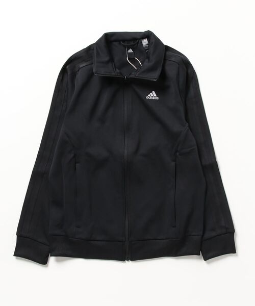 adidas（アディダス）の「アディダス adidas W SE 3S ウォームアップジャケット（その他アウター・レディース・ブラック×ホワイト/ネイビー×ホワイト/ブラック×ブラック・L/XL/M/S）」の2枚目の写真