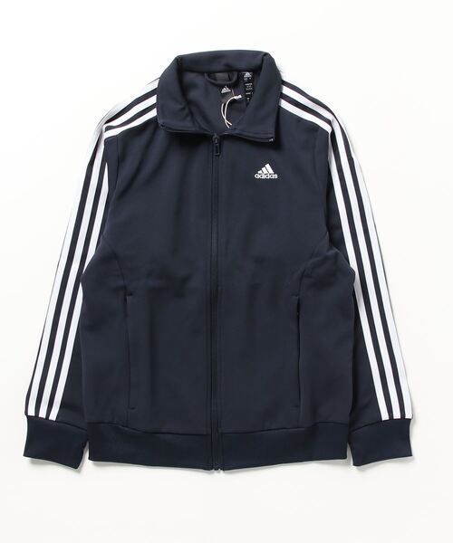 adidas（アディダス）の「アディダス adidas W SE 3S ウォームアップジャケット（その他アウター・レディース・ブラック×ホワイト/ネイビー×ホワイト/ブラック×ブラック・L/XL/M/S）」の3枚目の写真