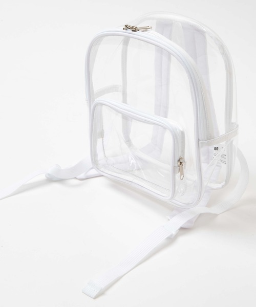 WEGO（ウィゴー）の「WEGO/クリアミニリュック（バックパック/リュック・レディース・ブラック/ホワイト・FREE）」の5枚目の写真