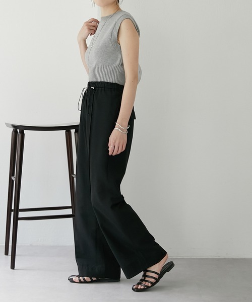 COLLAGE GALLARDAGALANTE（コラージュガリャルダガランテ）の「シアーパンツ/セットアップ可（その他パンツ・レディース・スカイブルー/ブラック/ホワイト・FREE）」の14枚目の写真