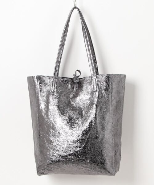andrea cardone(アンドレアカルドネ)の「【ANDREA CARDONE】メタリックレザートートバッグ(Q36601)(トートバッグ・レディース・シルバー/グレー/ブルー/ブラック/グリーン・ALL)」の18枚目の写真