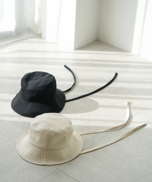 rectangle（レクタングル）の「2WAYリボンバケットハット（ハット・レディース・ブラック/アイボリー・FREE）」の14枚目の写真