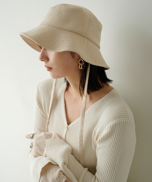 rectangle（レクタングル）の「2WAYリボンバケットハット（ハット・レディース・ブラック/アイボリー・FREE）」の17枚目の写真