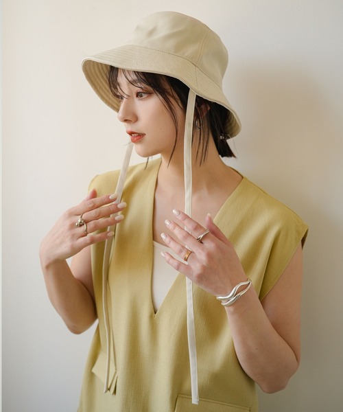 rectangle（レクタングル）の「2WAYリボンバケットハット（ハット・レディース・ブラック/アイボリー・FREE）」の11枚目の写真