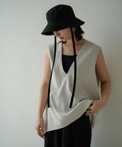 rectangle（レクタングル）の「2WAYリボンバケットハット（ハット・レディース・ブラック/アイボリー・FREE）」の15枚目の写真