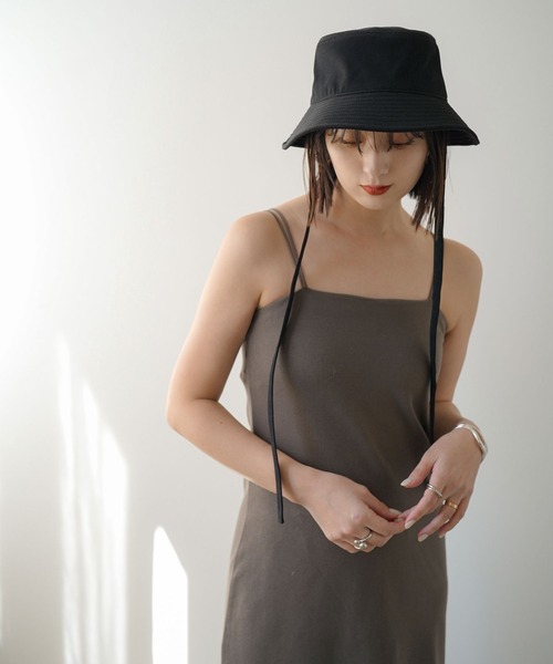 rectangle（レクタングル）の「2WAYリボンバケットハット（ハット・レディース・ブラック/アイボリー・FREE）」の12枚目の写真