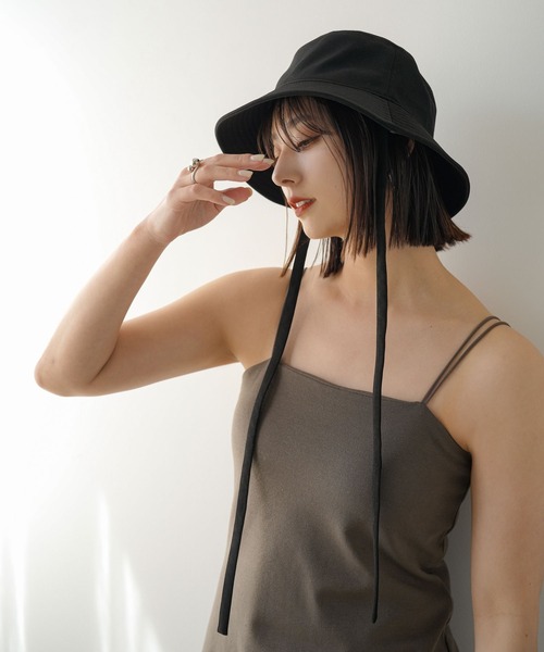 rectangle（レクタングル）の「2WAYリボンバケットハット（ハット・レディース・ブラック/アイボリー・FREE）」の21枚目の写真