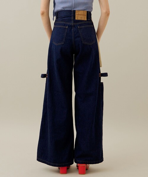 kotohayokozawa（コトハヨコザワ）の「【kotohayokozawa/コトハヨコザワ】パネルドデニムパンツ（デニムパンツ・レディース・ホワイト/インディゴブルー・SMALL/MEDIUM）」の17枚目の写真