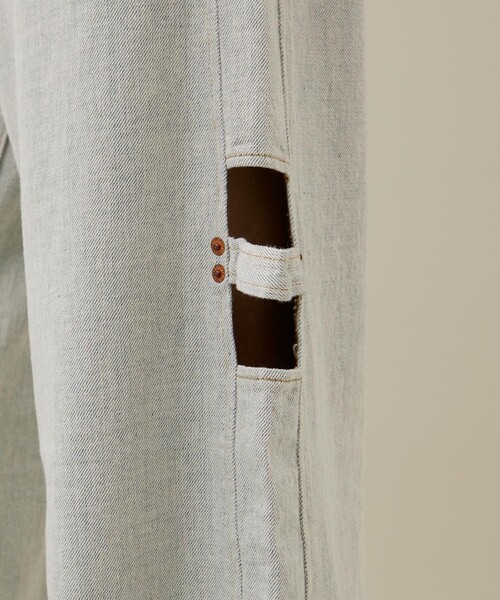 kotohayokozawa（コトハヨコザワ）の「【kotohayokozawa/コトハヨコザワ】パネルドデニムパンツ（デニムパンツ・レディース・ホワイト/インディゴブルー・SMALL/MEDIUM）」の9枚目の写真