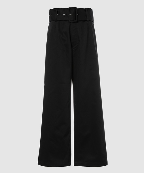 FACETASM（ファセッタズム）の「DICKIES BELTED BIG HEART  PANTS（チノパンツ・メンズ・ブラック/ベージュ/グレイッシュブルー・3/4）」の2枚目の写真