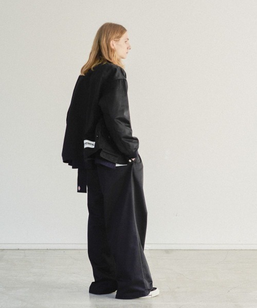 FACETASM（ファセッタズム）の「DICKIES BELTED BIG HEART  PANTS（チノパンツ・メンズ・ブラック/ベージュ/グレイッシュブルー・3/4）」の5枚目の写真