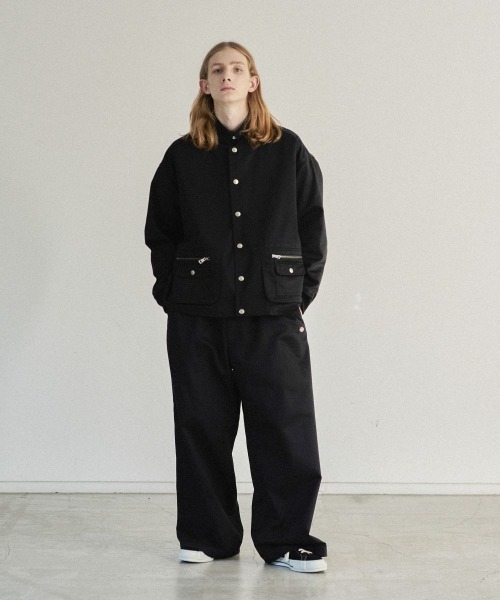 FACETASM（ファセッタズム）の「DICKIES BELTED BIG HEART  PANTS（チノパンツ・メンズ・ブラック/ベージュ/グレイッシュブルー・3/4）」の6枚目の写真