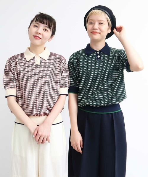AMBIDEX（アンビデックス）の「ステッチMIX JQ KNIT POLO