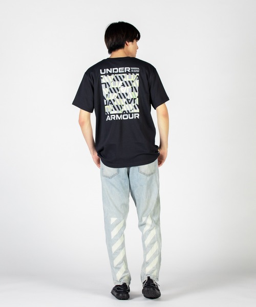 UNDER ARMOUR(アンダーアーマー)の「UAヘビーウエイト コットン ショートスリーブTシャツ 〈バックグラフィック〉(トレーニング/メンズ)(Tシャツ/カットソー・メンズ・ブラック・L/S/3XL/XL/XXL/M)」の8枚目の写真