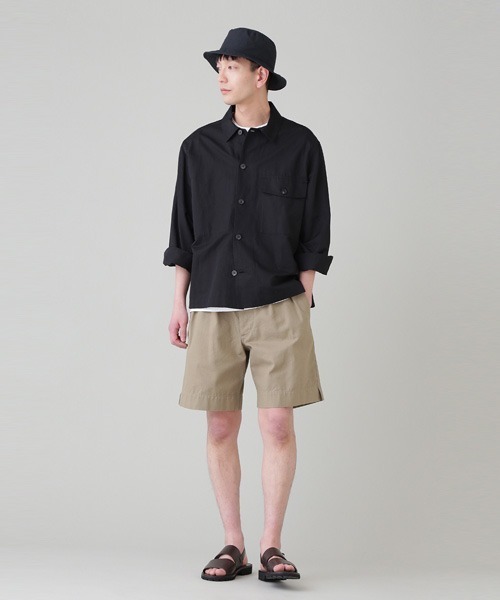 MARGARET HOWELL（マーガレットハウエル）の「LINEN PLAINWEAVE Ⅰ（ハット・メンズ・ブラック/カーキ・FREE）」の3枚目の写真