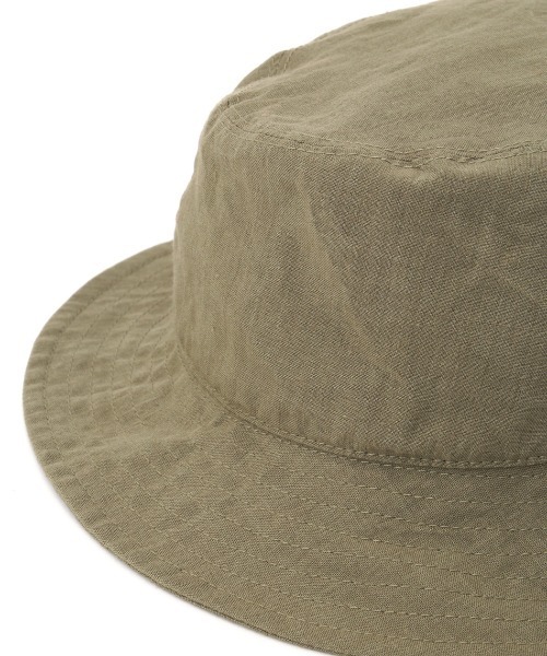 MARGARET HOWELL（マーガレットハウエル）の「LINEN PLAINWEAVE Ⅰ（ハット・メンズ・ブラック/カーキ・FREE）」の8枚目の写真