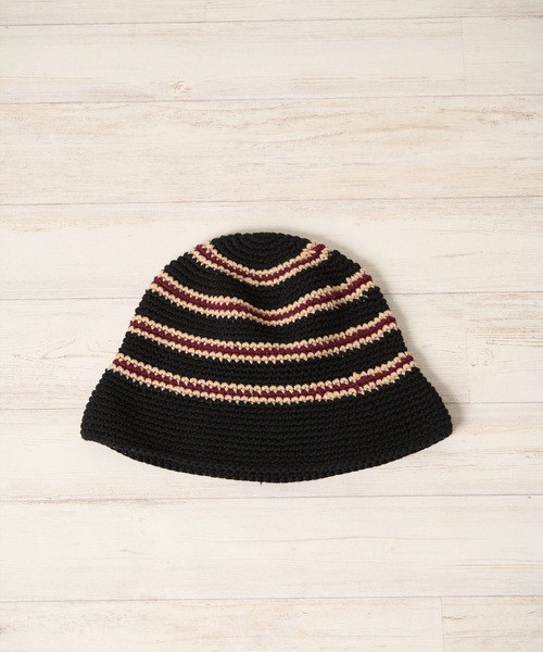 Mighty Shine(マイティシャイン)の「Groovy Knit Hat - Border-【Mighty Shine / マイティシャイン】1233003(ハット・メンズ・ブラック/モスグリーン/ライトグレー・FREE)」の7枚目の写真