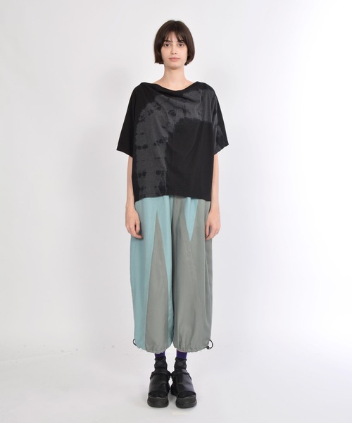 gomme（ゴム）の「エクセルツイル　切替ドローコードパンツ（その他パンツ・レディース・チャコールグレー/ブラック/ライトグリーン・MEDIUM）」の19枚目の写真