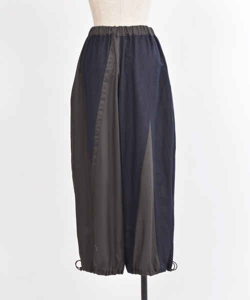 gomme（ゴム）の「エクセルツイル　切替ドローコードパンツ（その他パンツ・レディース・チャコールグレー/ブラック/ライトグリーン・MEDIUM）」の14枚目の写真