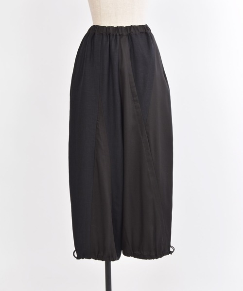 gomme（ゴム）の「エクセルツイル　切替ドローコードパンツ（その他パンツ・レディース・チャコールグレー/ブラック/ライトグリーン・MEDIUM）」の16枚目の写真