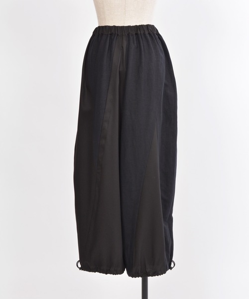 gomme（ゴム）の「エクセルツイル　切替ドローコードパンツ（その他パンツ・レディース・チャコールグレー/ブラック/ライトグリーン・MEDIUM）」の5枚目の写真