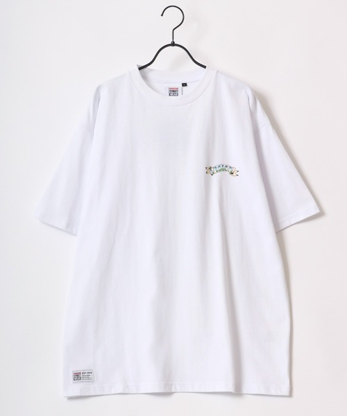 VISION STREET WEAR（ヴィジョンストリートウェア）の「VISION STREET WEAR/ヴィジョンストリートウェア オーバーサイズ バックプリント ロゴ イラスト ワンポイント刺繍 半袖Tシャツ（Tシャツ/カットソー・メンズ・イエロー/ホワイト系その他/ホワイト/ブラック/イエロー系その他/ブラック系その他/チャコール/ホワイト系その他2・M/L/LL）」の10枚目の写真