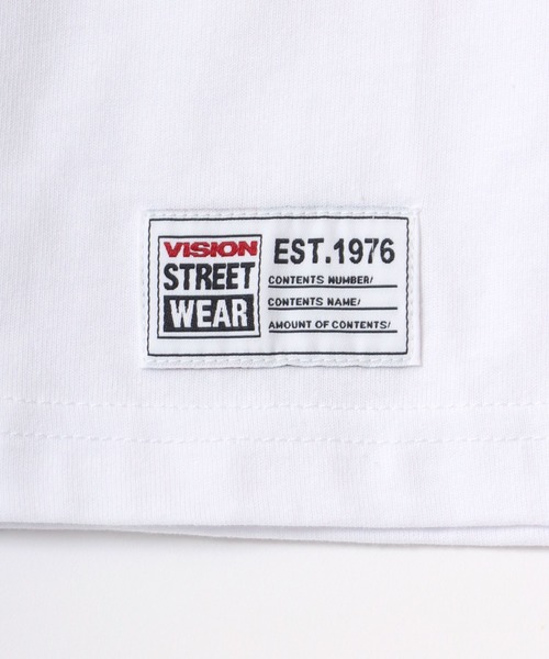 VISION STREET WEAR（ヴィジョンストリートウェア）の「VISION STREET WEAR/ヴィジョンストリートウェア オーバーサイズ バックプリント ロゴ イラスト ワンポイント刺繍 半袖Tシャツ（Tシャツ/カットソー・メンズ・イエロー/ホワイト系その他/ホワイト/ブラック/イエロー系その他/ブラック系その他/チャコール/ホワイト系その他2・M/L/LL）」の22枚目の写真