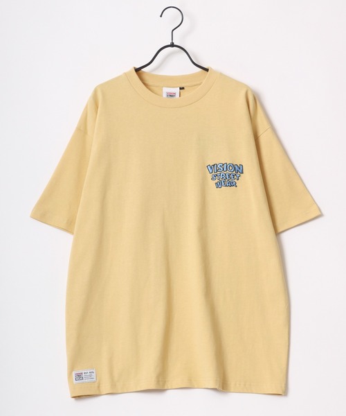 VISION STREET WEAR（ヴィジョンストリートウェア）の「VISION STREET WEAR/ヴィジョンストリートウェア オーバーサイズ バックプリント ロゴ イラスト ワンポイント刺繍 半袖Tシャツ（Tシャツ/カットソー・メンズ・イエロー/ホワイト系その他/ホワイト/ブラック/イエロー系その他/ブラック系その他/チャコール/ホワイト系その他2・M/L/LL）」の16枚目の写真
