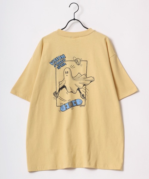 VISION STREET WEAR（ヴィジョンストリートウェア）の「VISION STREET WEAR/ヴィジョンストリートウェア オーバーサイズ バックプリント ロゴ イラスト ワンポイント刺繍 半袖Tシャツ（Tシャツ/カットソー・メンズ・イエロー/ホワイト系その他/ホワイト/ブラック/イエロー系その他/ブラック系その他/チャコール/ホワイト系その他2・M/L/LL）」の17枚目の写真